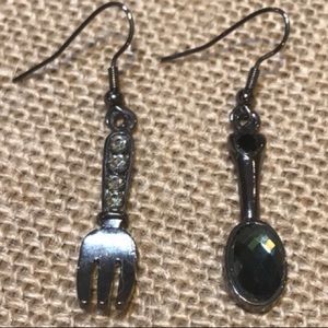 3/$10 Fork and Spoon earrings